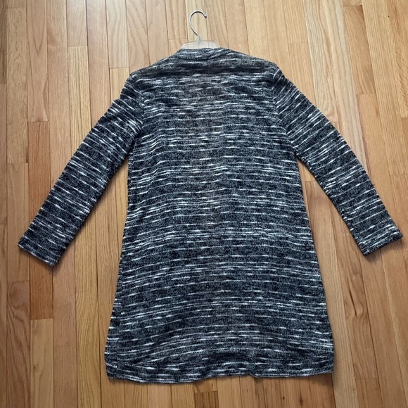 Splendid White and Grey Long Cardigan Sweater Size Large - Picture 4 of 5